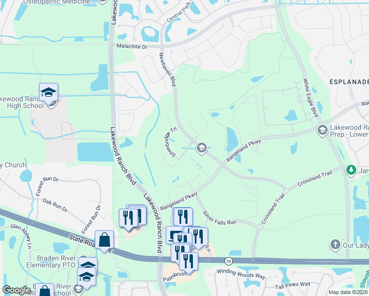 map of restaurants, bars, coffee shops, grocery stores, and more near in Bradenton