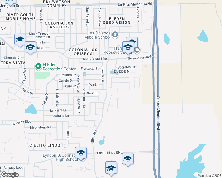 map of restaurants, bars, coffee shops, grocery stores, and more near 5005 Balcones Dr in Laredo