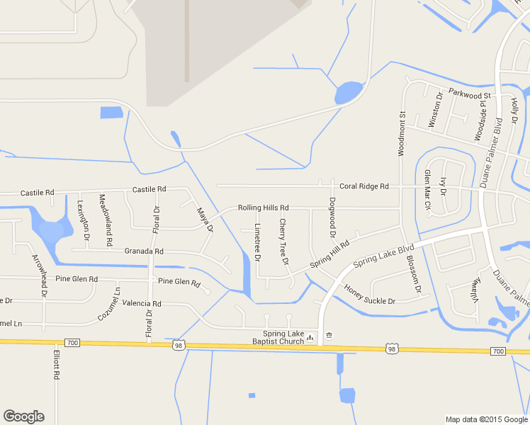 map of restaurants, bars, coffee shops, grocery stores, and more near 609 Limetree Drive in Sebring