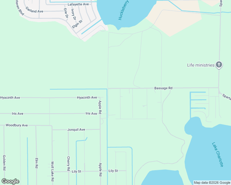 map of restaurants, bars, coffee shops, grocery stores, and more near 207 Bassage Road in Sebring
