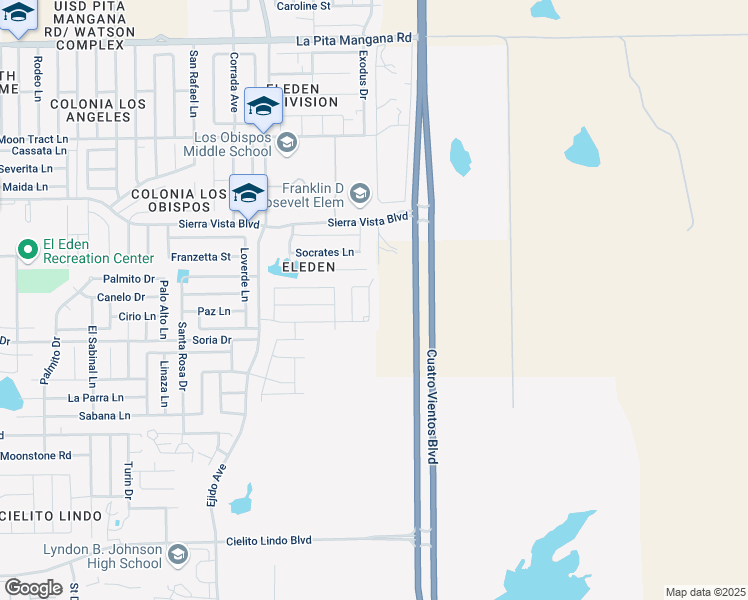 map of restaurants, bars, coffee shops, grocery stores, and more near 7049 Balcones Drive in Laredo