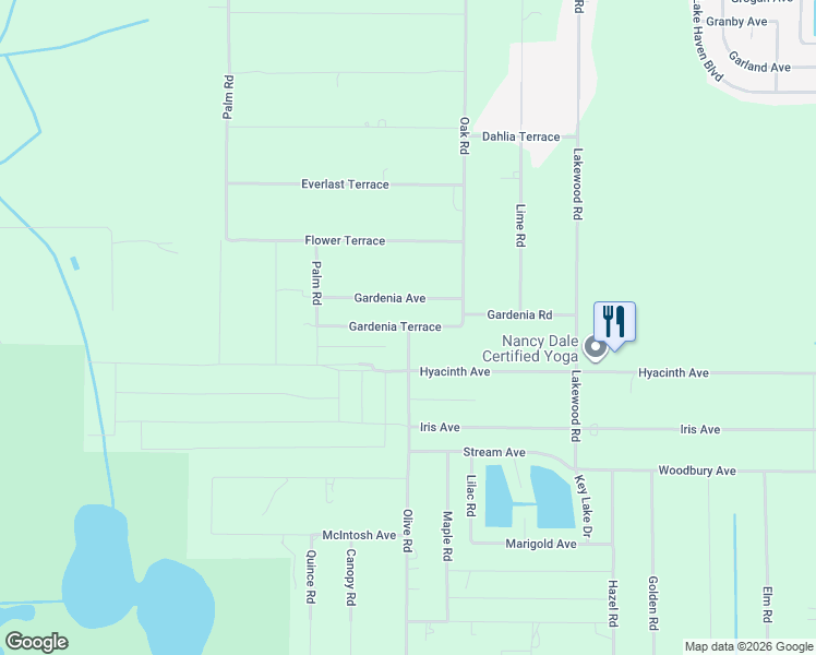 map of restaurants, bars, coffee shops, grocery stores, and more near 2001 Gardenia Terrace in Sebring