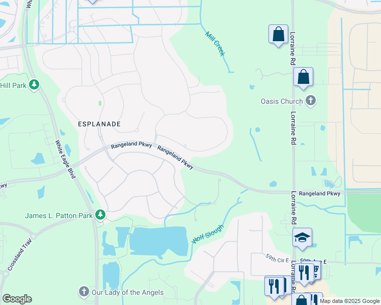 map of restaurants, bars, coffee shops, grocery stores, and more near 13703 Messina Loop in Bradenton