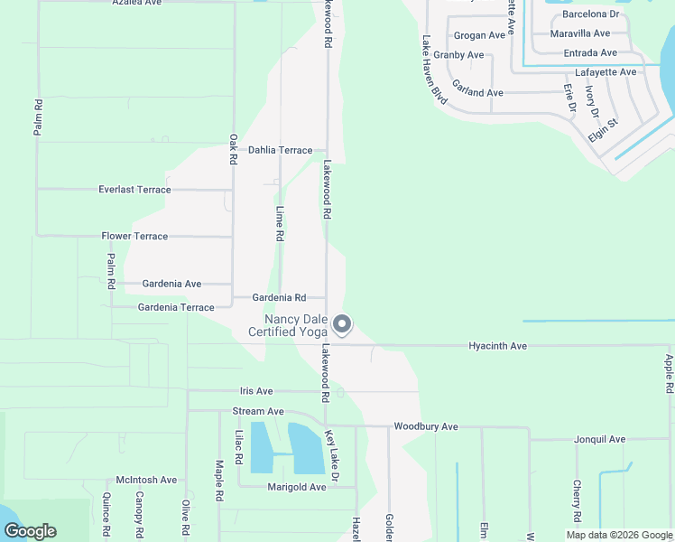 map of restaurants, bars, coffee shops, grocery stores, and more near 5326 Lakewood Road in Sebring