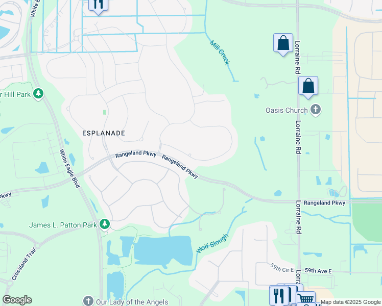 map of restaurants, bars, coffee shops, grocery stores, and more near 13703 Messina Loop in Bradenton