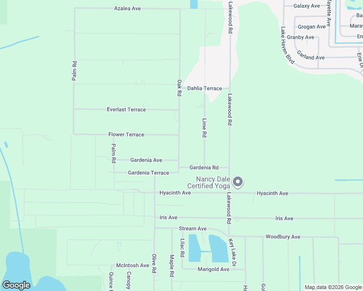 map of restaurants, bars, coffee shops, grocery stores, and more near 5326 Oak Road in Sebring