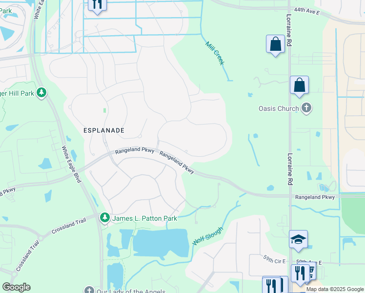 map of restaurants, bars, coffee shops, grocery stores, and more near 13514 Messina Loop in Bradenton