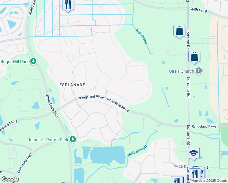 map of restaurants, bars, coffee shops, grocery stores, and more near 13511 Messina Loop in Bradenton