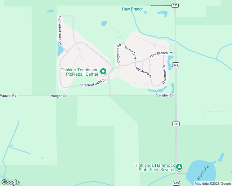 map of restaurants, bars, coffee shops, grocery stores, and more near 5321 Surrey Lane in Sebring