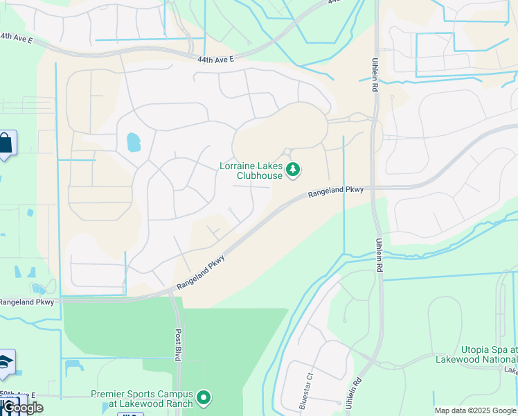 map of restaurants, bars, coffee shops, grocery stores, and more near Unnamed Rd in Bradenton