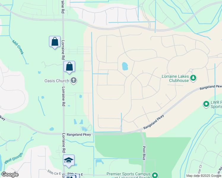 map of restaurants, bars, coffee shops, grocery stores, and more near in Lakewood Ranch