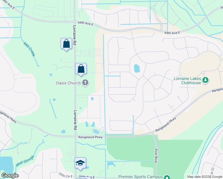 map of restaurants, bars, coffee shops, grocery stores, and more near 5215 Lorraine Road in Bradenton
