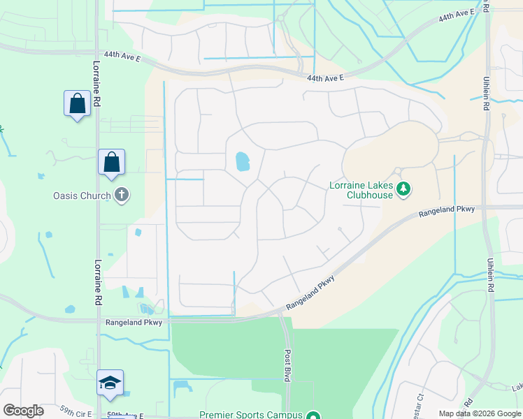 map of restaurants, bars, coffee shops, grocery stores, and more near in Lakewood Ranch