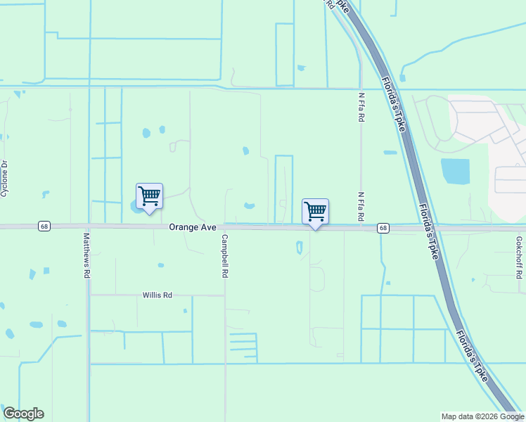 map of restaurants, bars, coffee shops, grocery stores, and more near 111 Berger Road in Fort Pierce