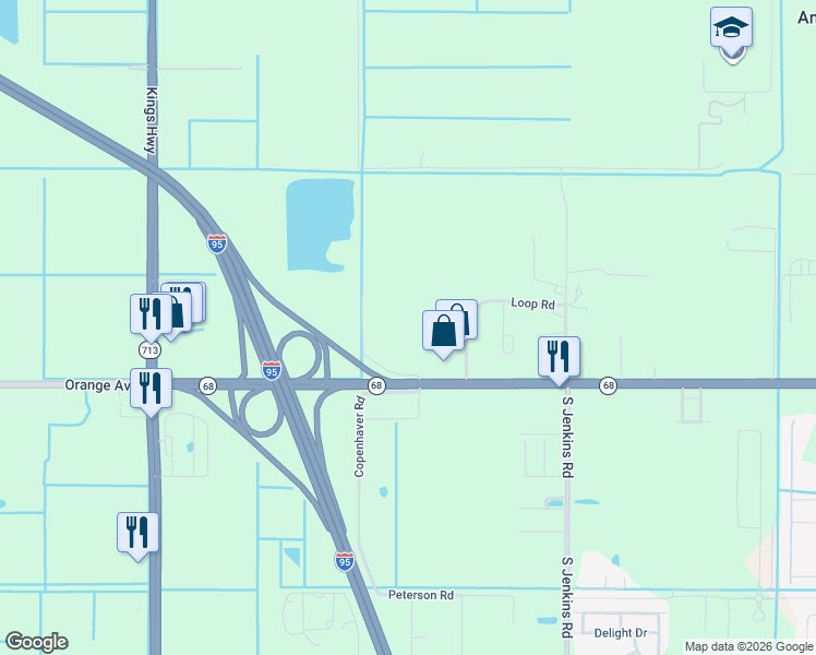 map of restaurants, bars, coffee shops, grocery stores, and more near 210 Lamont Road in Fort Pierce