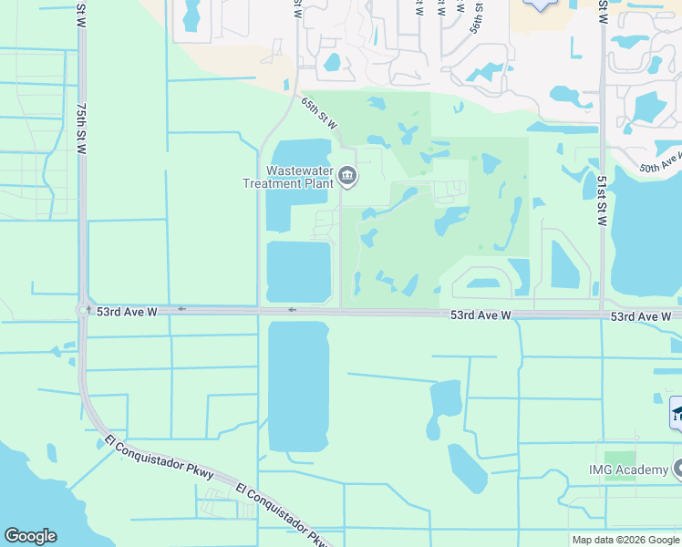map of restaurants, bars, coffee shops, grocery stores, and more near 5245 65th Street West in Bradenton