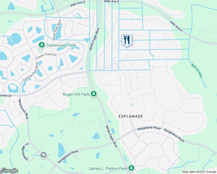 map of restaurants, bars, coffee shops, grocery stores, and more near 12757 Fontana Loop in Bradenton