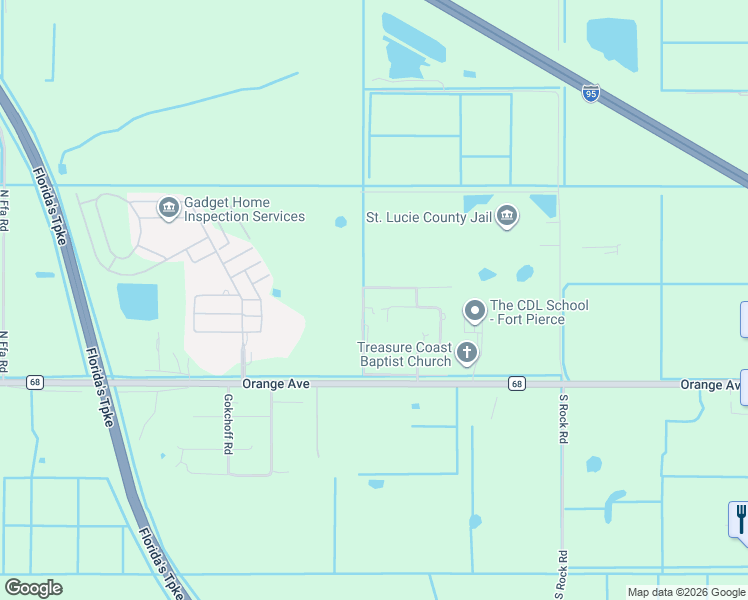 map of restaurants, bars, coffee shops, grocery stores, and more near 202 Emerson Avenue in Fort Pierce