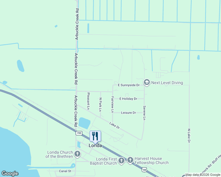 map of restaurants, bars, coffee shops, grocery stores, and more near 349 Holiday Drive in Highlands