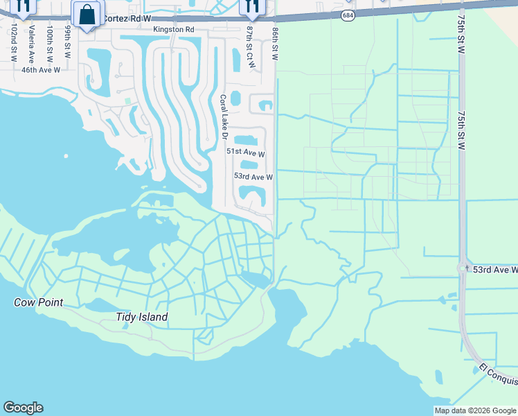 map of restaurants, bars, coffee shops, grocery stores, and more near 5328 87th Street West in Bradenton