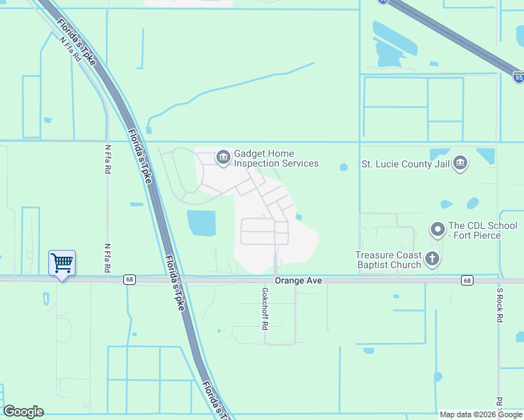 map of restaurants, bars, coffee shops, grocery stores, and more near 9631 Windrift Circle in Fort Pierce