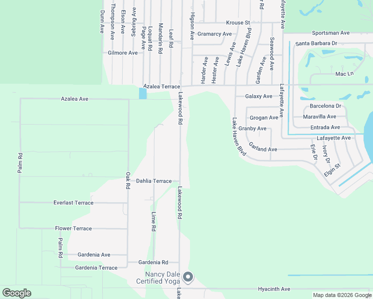 map of restaurants, bars, coffee shops, grocery stores, and more near 4930 Lakewood Road in Sebring