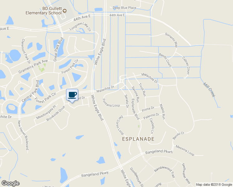 map of restaurants, bars, coffee shops, grocery stores, and more near 12631 Fontana Loop in Bradenton