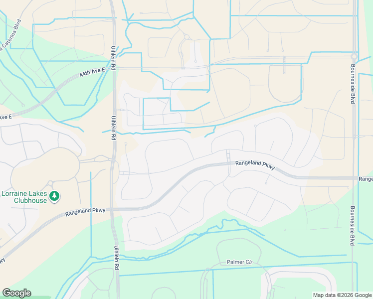 map of restaurants, bars, coffee shops, grocery stores, and more near Uihlein Road in Bradenton