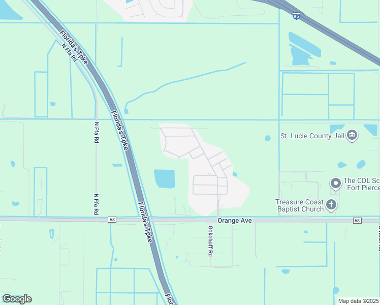 map of restaurants, bars, coffee shops, grocery stores, and more near Unnamed Road in Fort Pierce