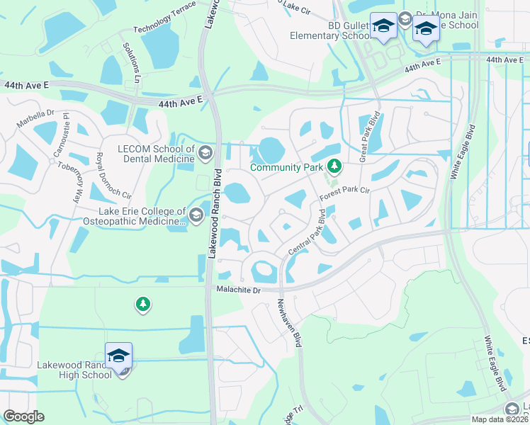 map of restaurants, bars, coffee shops, grocery stores, and more near 4908 Boston Common Glen in Bradenton