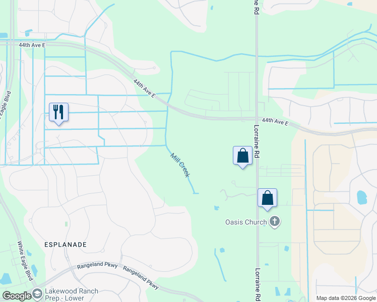 map of restaurants, bars, coffee shops, grocery stores, and more near 13928 Lilac Sky Terrace in Bradenton