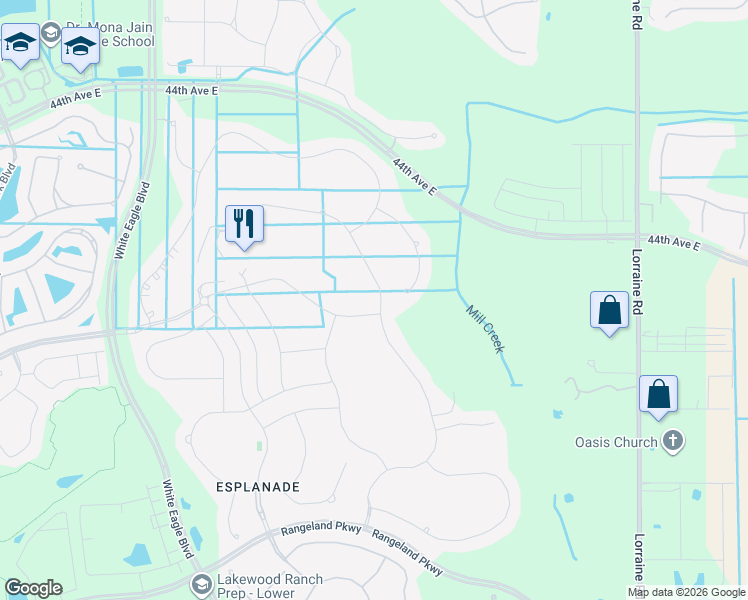 map of restaurants, bars, coffee shops, grocery stores, and more near 4824 Benito Court in Bradenton