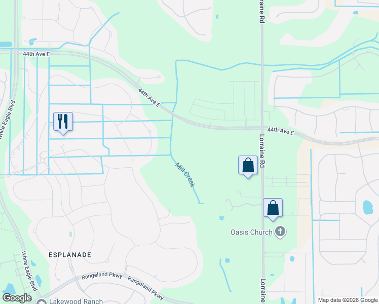 map of restaurants, bars, coffee shops, grocery stores, and more near 13928 Lilac Sky Terrace in Bradenton