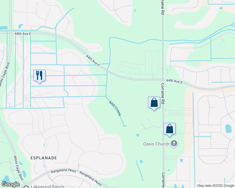 map of restaurants, bars, coffee shops, grocery stores, and more near 13928 Lilac Sky Terrace in Bradenton