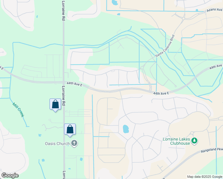 map of restaurants, bars, coffee shops, grocery stores, and more near 4821 Lorraine Road in Bradenton