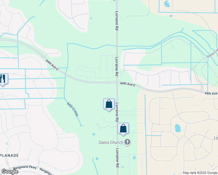 map of restaurants, bars, coffee shops, grocery stores, and more near 4820 Lorraine Road in Bradenton