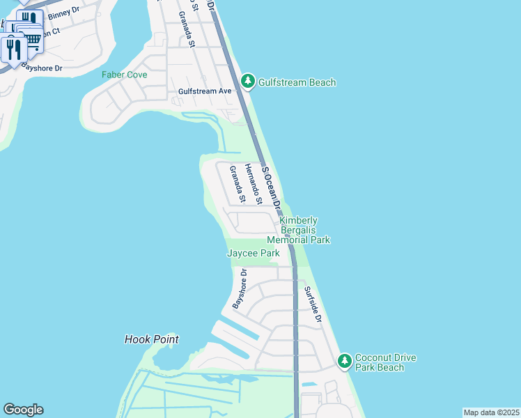 map of restaurants, bars, coffee shops, grocery stores, and more near 303 Mariner Bay Boulevard in Fort Pierce