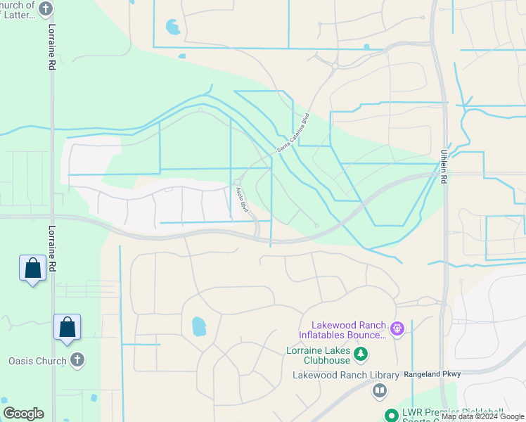 map of restaurants, bars, coffee shops, grocery stores, and more near 15685 Sacile LN in Lakewood Ranch