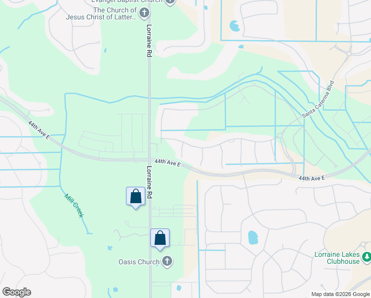 map of restaurants, bars, coffee shops, grocery stores, and more near 14735 Montello Way in Lakewood Ranch