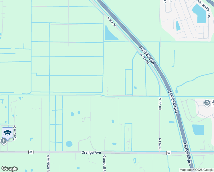 map of restaurants, bars, coffee shops, grocery stores, and more near 635 North Ffa Road in Fort Pierce