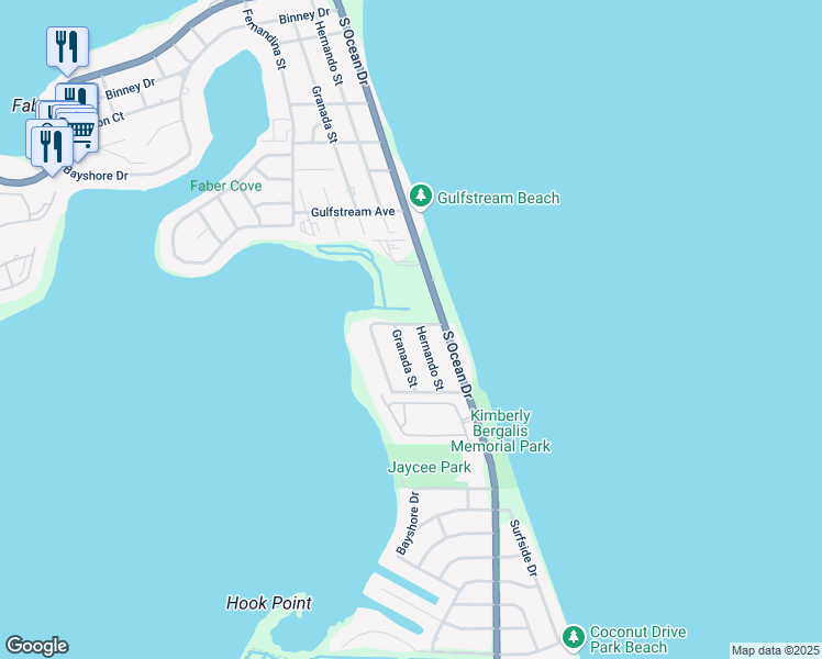 map of restaurants, bars, coffee shops, grocery stores, and more near 1831 Crestview Drive in Fort Pierce