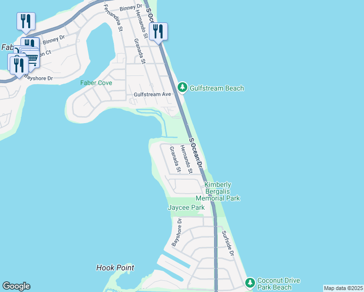 map of restaurants, bars, coffee shops, grocery stores, and more near 1831 Crestview Drive in Fort Pierce