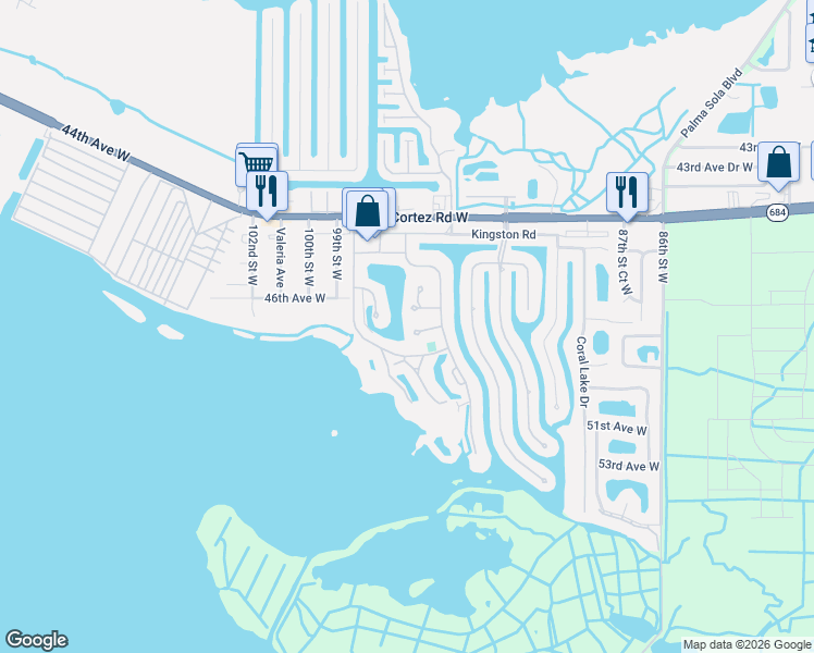 map of restaurants, bars, coffee shops, grocery stores, and more near 4701 Independence Drive in Bradenton