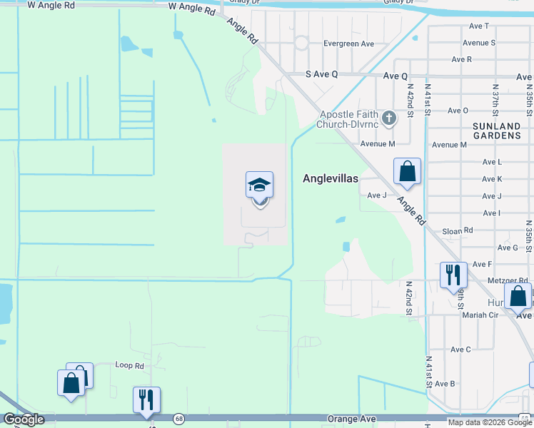 map of restaurants, bars, coffee shops, grocery stores, and more near 1801 Panther Lane in Fort Pierce