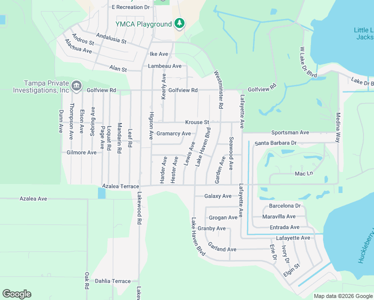 map of restaurants, bars, coffee shops, grocery stores, and more near 4406 Lewis Avenue in Sebring