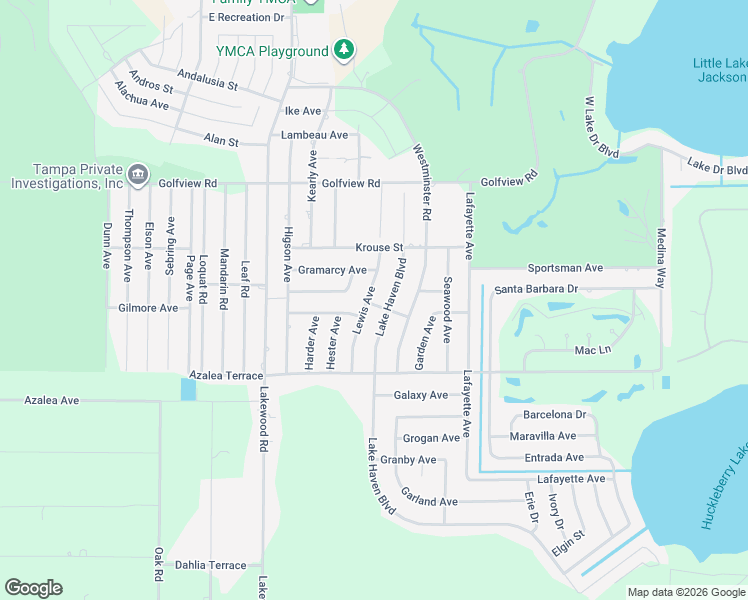 map of restaurants, bars, coffee shops, grocery stores, and more near 4406 Lewis Avenue in Sebring