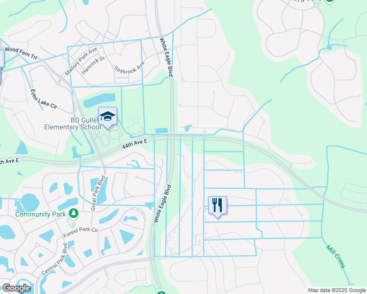 map of restaurants, bars, coffee shops, grocery stores, and more near 4507 Terrazza Court in Bradenton