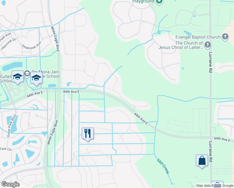 map of restaurants, bars, coffee shops, grocery stores, and more near 13310 Deep Blue Place in Bradenton
