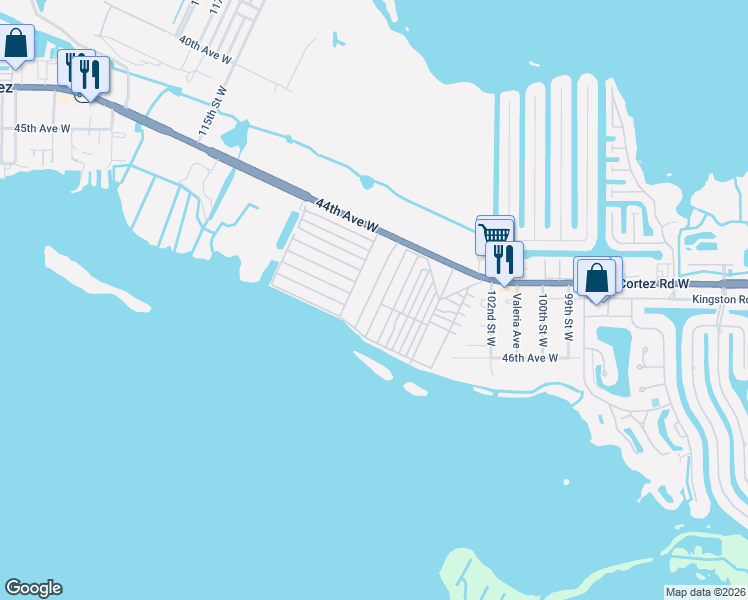 map of restaurants, bars, coffee shops, grocery stores, and more near 14 Sixth Street in Bradenton