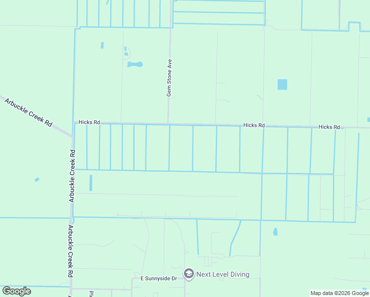map of restaurants, bars, coffee shops, grocery stores, and more near 2205 Hicks Road in Lorida